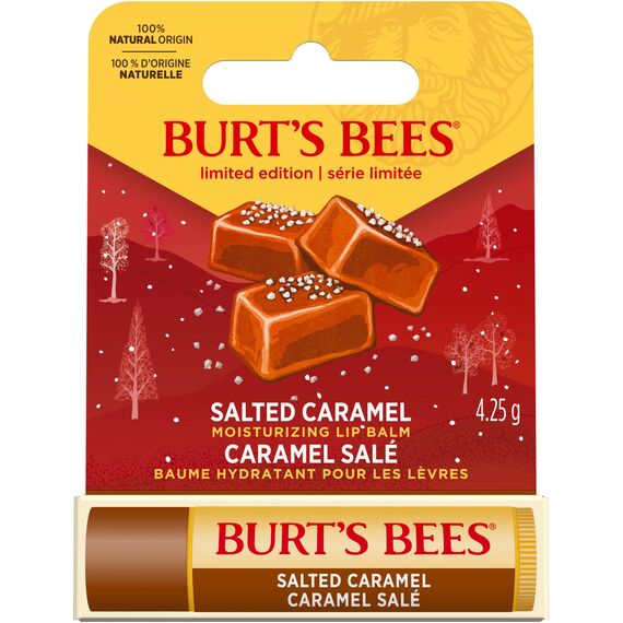 Burt's Bees Lippenbalsam | Feuchtigkeitsspendender Lippenbalsam mit der Geschmacksnote Salzkaramell, mit Bienenwachs und Vitamin E aus nachhaltigen Quellen | 100 % natürlichen Ursprungs | 4,25 g