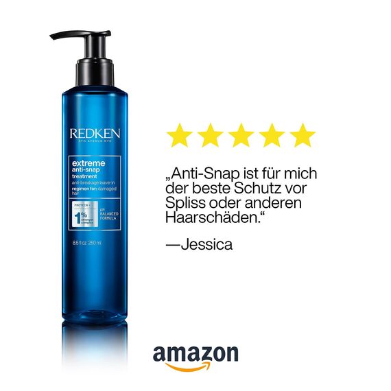 Redken Haarpflege-Spray für alle Arten von Haarschäden, Repariert und regeneriert, Anti Haarbruch und Hitzeschutz, Extreme Anti-Snap, 1 x 250 ml