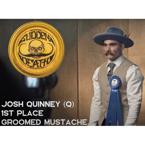 Sudden Death Mustache Wax für Herren 30 ml – Starker Halt, Langanhaltendes Handlebar-Styling, Premium Schnurrbart- und Bartpflege Wachs – von Death Grip