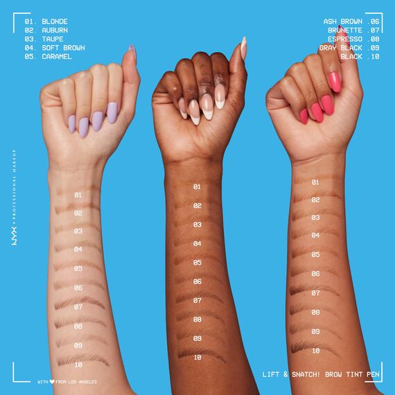 NYX Professional Makeup Augenbrauenstift, Lift n Snatch Brow Tint Pen, Wischfest, Transferfest, Espresso