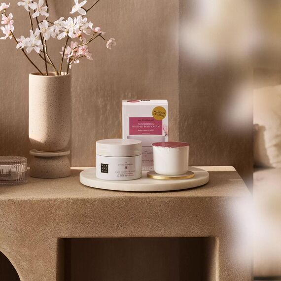RITUALS Körpercreme und Nachfüllset von The Ritual of Sakura, 2x220 ml - Mit Reismilch, Kirschblüte, Antioxidantien, Vitamin E & Centella Asiatica - Hautpflegende & erneuernde Eigenschaften