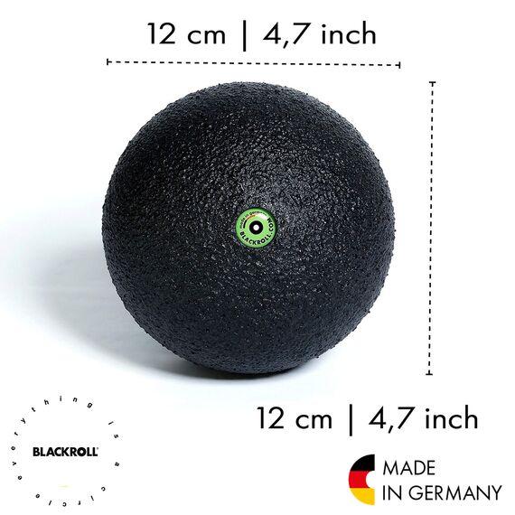 BLACKROLL® BALL Set, Massagebälle für die Selbstmassage, Fitness-Massagegeräte für effektives Training, BLACKROLL® Set: BALL 08 und BALL 12, Made in Germany, Schwarz