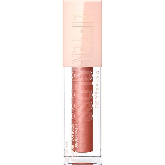 Maybelline New York Glänzender Lipgloss für voller wirkende Lippen, Feuchtigkeitsspendend, Mit Hyaluronsäure, Lifter Gloss, Farbe: Nr. 009 Topaz (Beige), 1 x 5,4 ml