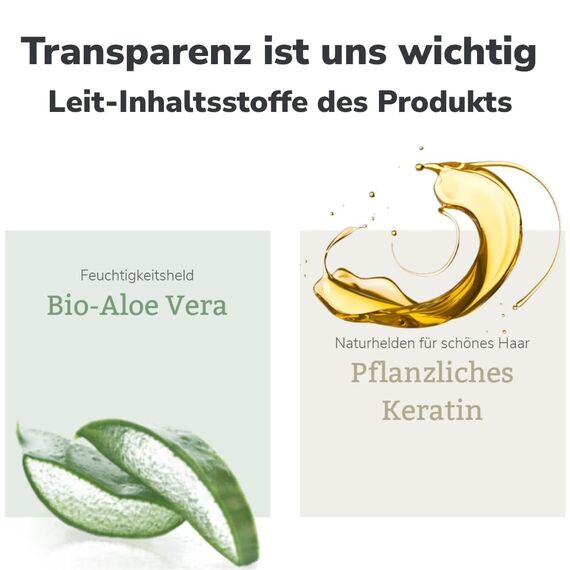 lavera Basis Sensitiv - Feste Dusche 2 in 1 für Haut & Haar - mit Bio Aloe Vera & pflanzlichem Keratin - reinigt ohne auszutrocknen - 3x ergiebiger als flüssiges Duschgel - 50g
