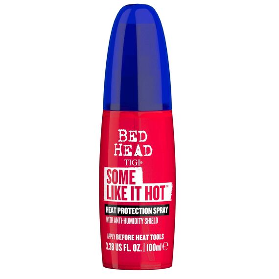 Bed Head by TIGI | Some Like It Hot Hitzeschutzspray | Anti-Frizz Haarpflege-Produkt zum Glätten, Locken und Trocknen | Für alle Haartypen | 100 ml