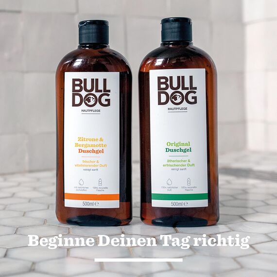 BULLDOG - Körperpflege für Männer | Zitrone & Bergamotte Duschgel | frisches & revitalisierendes Duschgel | 500ml