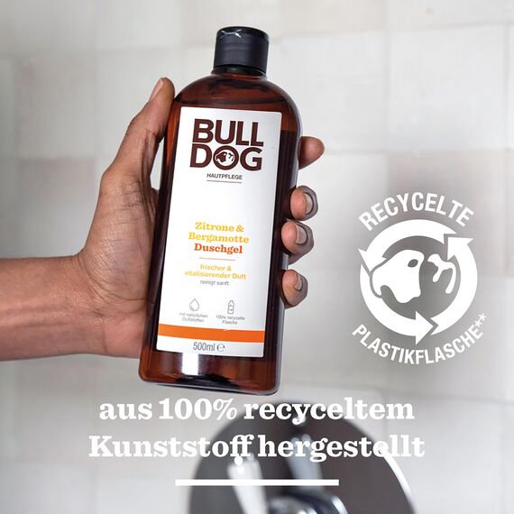 BULLDOG - Körperpflege für Männer | Zitrone & Bergamotte Duschgel | frisches & revitalisierendes Duschgel | 500ml