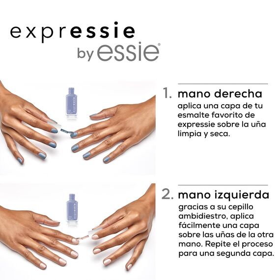 Essie Schnelltrocknender Nagellack „expressie“, Nr. 25 checked in, Nude, Vegane Formel, 10 ml