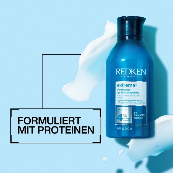 Redken Spülung für sprödes und geschädigtes Haar, Anti Haarbruch, Mit Interlock Protein Network, Extreme Conditioner, 1 x 300 ml
