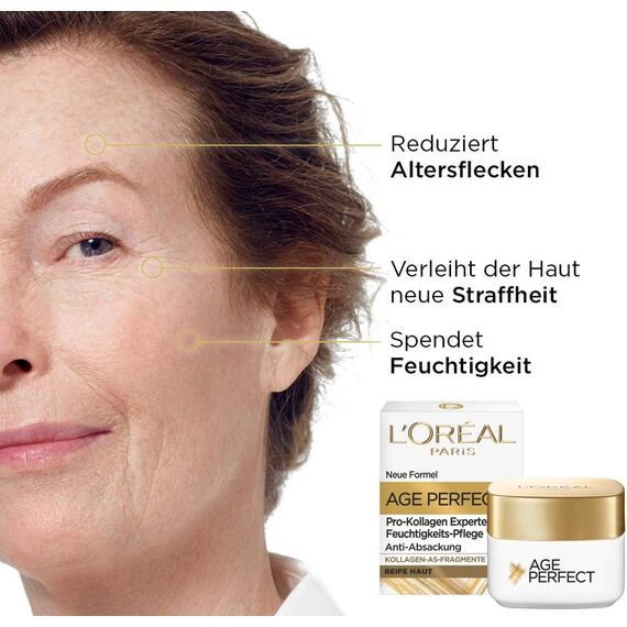 L'Oréal Paris Augenpflege für Frauen: für Feuchtigkeit der Haut um die Augen & mehr Straffheit mit Kollagen, Age Perfect Pro-Kollagen1x 15ml