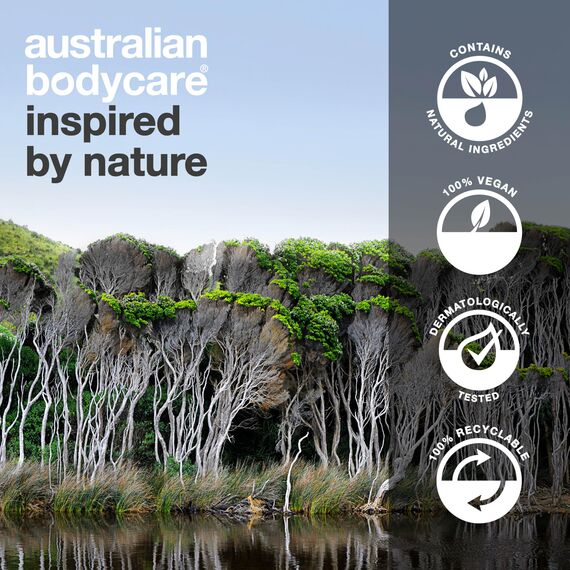 Lemon Myrtle & Teebaumöl Duschgel 200 ml by Australian Bodycare - Für unreine, trockene Haut, Pickeln, Juckreiz, Körpergeruch - Auch geeignet bei Pilzinfektionen, Fußpilz