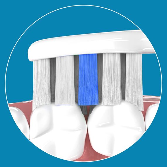Lächen Ersatzbürstenkopf, Standard Aufsteckbürsten Passend für alle elektrischen Zahnbürsten von Lächen, S131 Weiß, 4 Stück