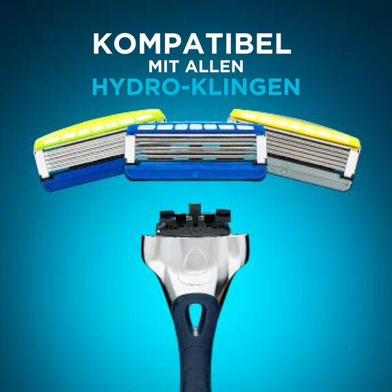 Wilkinson Sword - Hydro 5 Rasierer für Männer, TESTSIEGER VON WILKINSON SWORD BEI STIFTUNG WARENTEST, Rasiergriff + 1 Rasierklinge, Feuchtigkeitsspendende Gel-Pools und umklappbarer Trimmer