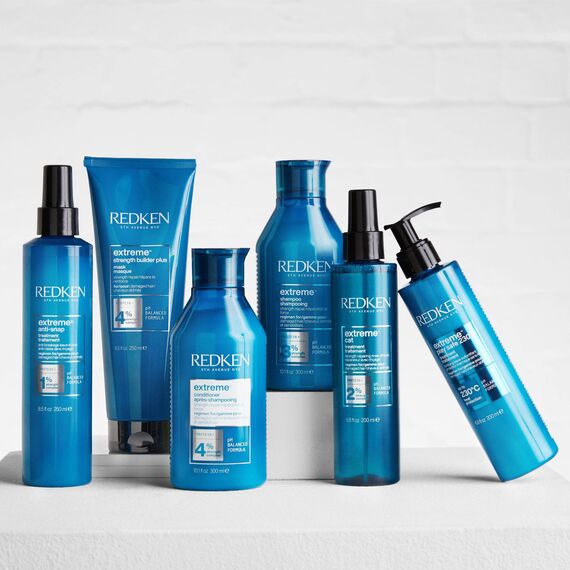 Redken | Intensiv-Haarmaske für alle Arten von Haarschäden, Repariert und regeneriert, Anti Haarbruch, Extreme Strength Builder Plus Mask, 1 x 250 ml