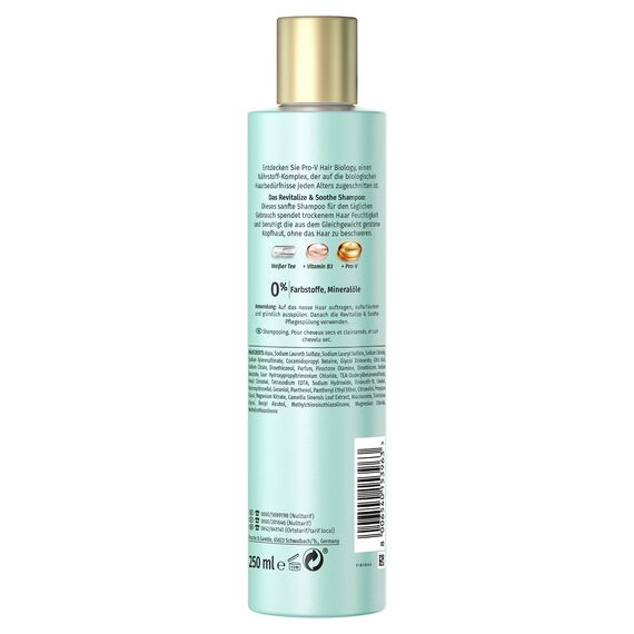 Hair Biology Shampoo, Meno Balance Revitalize & Soothe, 250ml, mit Pro-V, Vitamin B3 und weißem Tee, für dünner werdendes Haar und trockene Kopfhaut, Menopause, Wechseljahre, Haarpflege