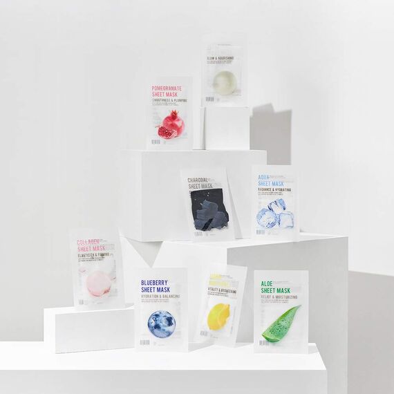 [PAKET VON 10] EUNYUL Purity Gesichtstuchmasken KOLLAGEN 10 Stück Koreanische Hautpflege Tuchmask