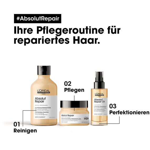 L'Oréal Professionnel Reparierendes Haarshampoo für strapaziertes und trockenes Haar, Mit Quinoa, Serie Expert, Absolut Repair Shampoo, 500 ml