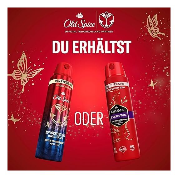 Old Spice Rockstar Deostick, 6x50ml, 24/7 Frischhh bei Täglicher Anwendung, Langanhaltender Duft in Parfumqualität, Schützt vor Gerüchen, Ohne Aluminiumsalze
