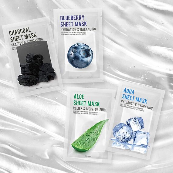 [PAKET VON 10] EUNYUL Purity Gesichtstuchmasken KOLLAGEN 10 Stück Koreanische Hautpflege Tuchmask