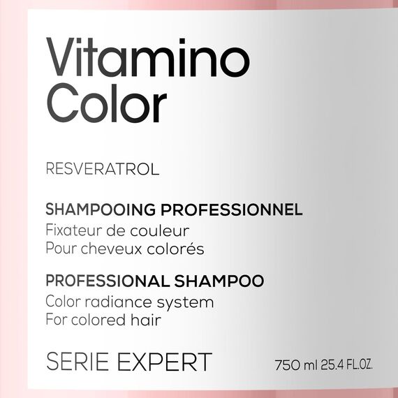 L'Oréal Professionnel Farberhaltendes Haarshampoo für coloriertes Haar, Mit Resveratrol, Serie Expert, Vitamino Color Shampoo, 750 ml