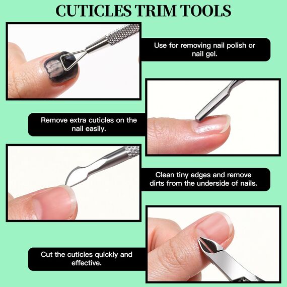 FANDAMEI Nagelfeile 100/180, Buffer Für Nägel, Buffer Für Gelnägel, Maniküre Set, Nagelfeilen Für Gelnägel, Feilen Für Gelnägel, Nagelzange, Nagelhautschieber, Nagelfeilen Set, Maniküre & Pediküre Set