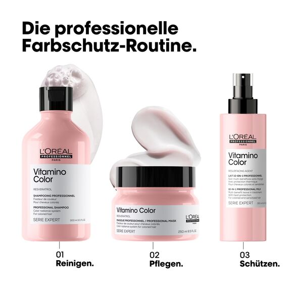 L'Oréal Professionnel Farberhaltendes Haarshampoo für coloriertes Haar, Mit Resveratrol, Serie Expert, Vitamino Color Shampoo, 300 ml