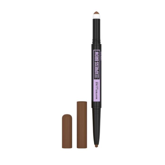 Maybelline New York Express Brow Satin Duo Augenbrauenstift und -puder in Nr. 02 Medium Brown, mittelbraun