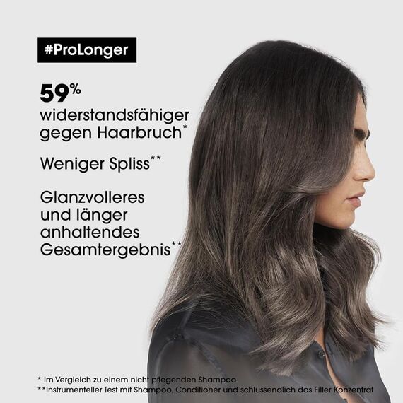 L'Oréal Professionnel Stärkendes Haarshampoo für langes und dünnes Haar, Mit Filler A-100 & Aminosäuren, Serie Expert, Pro Longer Shampoo, 500 ml