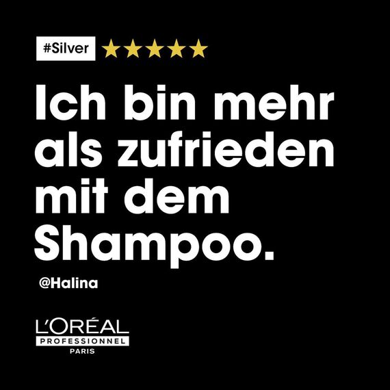 L'Oréal Professionnel Anti-Gelbstich Haarshampoo für weißes, graues & blondiertes Haar, Violett-Pigmente, Serie Expert, Silver Shampoo, 500 ml