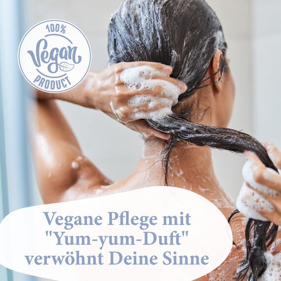 Jean & Len Repair Shampoo Keratin & Mandel, für strukturgeschädigtes und widerspenstiges Haar, bändigt Frizz, für gesünder aussehendes Haar, ohne Parabene & Silikone, vegan, 300 ml