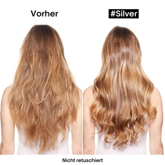 L'Oréal Professionnel Anti-Gelbstich Haarshampoo für weißes, graues & blondiertes Haar, Violett-Pigmente, Serie Expert, Silver Shampoo, 500 ml