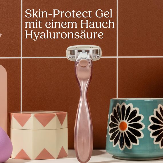 Wilkinson Sword Intuition Complete Rasierklingen für Damen , Skin-Protect-Gel, Rasierer für die alltägliche Pflege