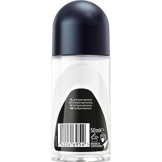 NIVEA MEN Black&White 72 H Invisible Original Antitranspirant im Ball für Männer 50 ml