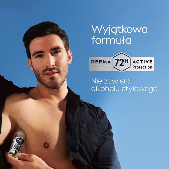 NIVEA MEN Black&White 72 H Invisible Original Antitranspirant im Ball für Männer 50 ml