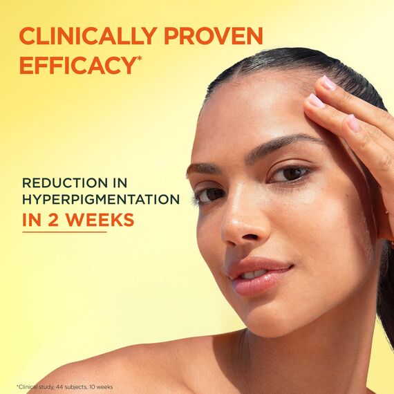 Garnier Vitamin C Aufhellendes Serum gegen Pigmentflecken, Gesichtsserum mit 4 Prozent Vitamin C, Niacinamid, Salicylsäure und Melasyl, für einen strahlenden Teint, für alle Hauttypen, 1 x 30 ml