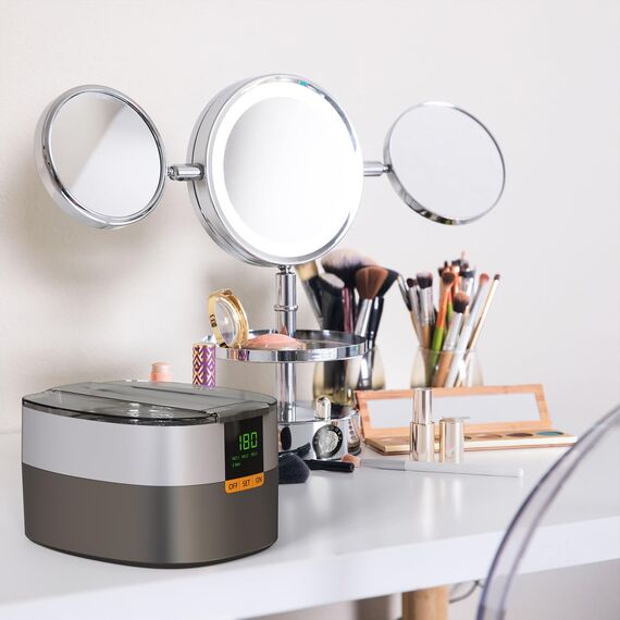 Ultraschallreinigungsgerät Ultraschallreiniger Ultraschallgerät KECOOLKE 750ml Sonic Cleaner mit digitalem Timer für Brillen, Ringe, Münzen, Fingerringe, Geld