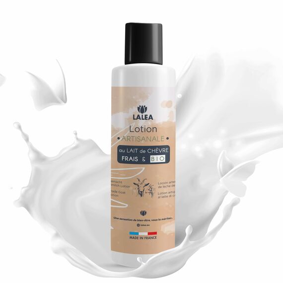 Geschenkset Ziegenmilch Lotion BIO - 150 ml - Gesichtspflege gegen Akne, Handwerkliche Made in France, Natürliche Feuchtigkeitslotion, Geschenkidee für Frauen