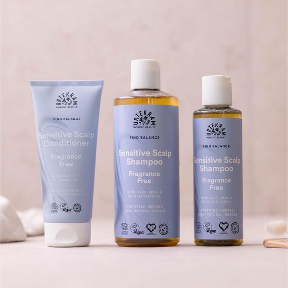 Urtekram Fragrance Free Shampoo – Zertifiziertes Bio-Shampoo Vegan, Parfümfrei für empfindliche Kopfhaut, Aloe Vera & Glycerin, sanfte Reinigung & Feuchtigkeit, 250 ml (1er Pack)