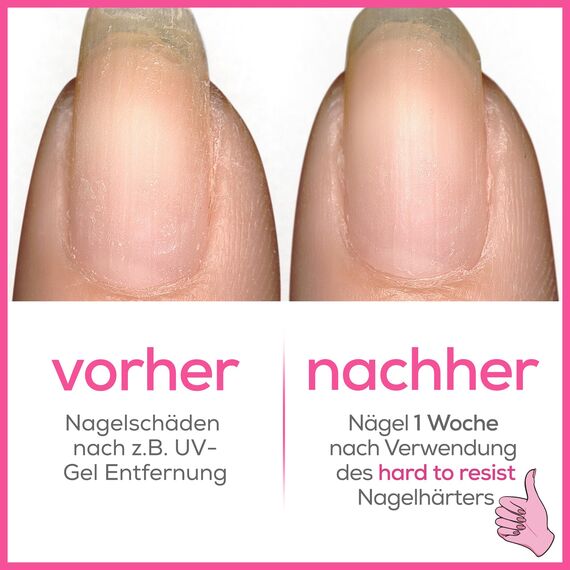 essie Nagelhärter für natürlich strahlende, glänzende und stärkere Nägel, Vegane Formel ohne Inhaltsstoffe tierischen Ursprungs, hard to resist, Pinker Tint, 1 x 13,5 ml