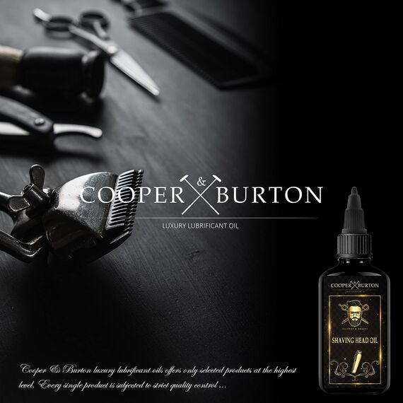 Scherkopf Öl & Feinmechaniköl 50 ML Schermaschinenöl für Haarschneidemaschine Haarschneideklingen Barttrimmer & Trimmer | Rasierer & Rasierapparat Öl | Leichtmaschinenöl von COOPER & BURTON