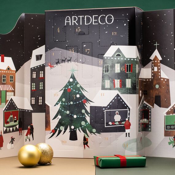 ARTDECO Adventskalender 2021 - Hochwertiger Kosmetik Beauty Kalender im Wert von 220 € mit 24 Make-up-Überraschungen als ideale Geschenkidee für Frauen, zum Ausklappen - 1 Stück