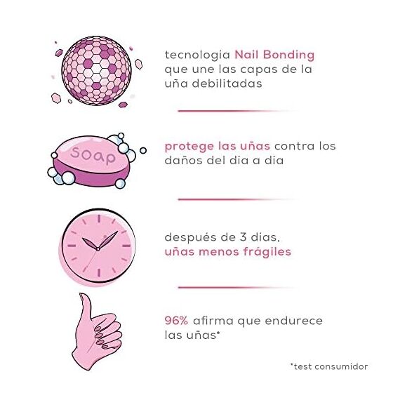 essie Nagelhärter zur optischen Aufhellung und für stärkere Nägel, Vegane Formel ohne Inhaltsstoffe tierischen Ursprungs, hard to resist, Violetter Tint, 1 x 13,5 ml