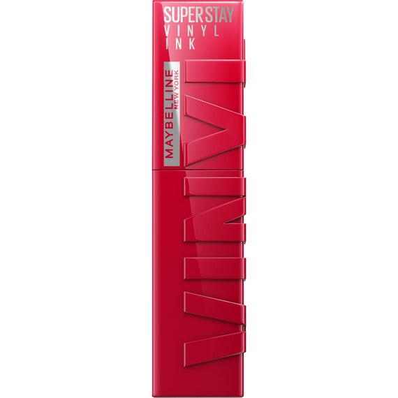 Maybelline New York flüssiger Lippenstift, Liquid Lipstick mit 16 Stunden Halt und glänzendem Finish, Super Stay Vinyl Ink, Nr. 50 Wicked, 4,2 ml