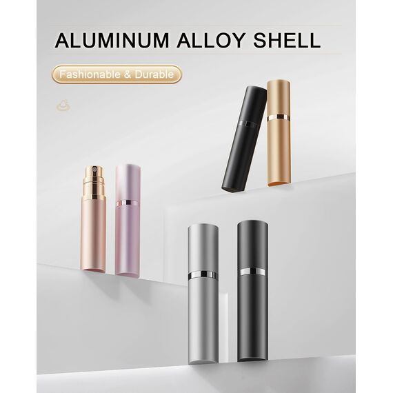 BRARIOS Parfümzerstäuber Nachfüllbar,leer Reise Parfüm Zerstäuber,5ml Mini Portable Sprühflasche,Taschenzerstäuber für Unterwegs(Z-Blau)