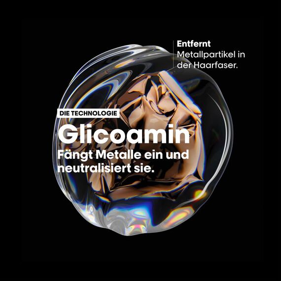 L'Oréal Professionnel Haarshampoo für alle Haartypen, Anti-Haarbruch, Pflege, Geschmeidigkeit, Feuchtigkeit & Glanz, mit Glicoamin, Serie Expert, Metal DX Shampoo, 300 ml
