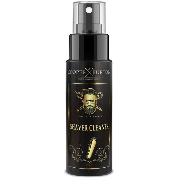 Scherkopfreiniger | Feinmechanikreiniger als Scherkopf Reinigungsspray für Haarschneidemaschine, Tierhaarentferner & Rasierer Trimmer | Rasierer Reiniger für Friseurbedarf von COOPER & BURTON 100 ML
