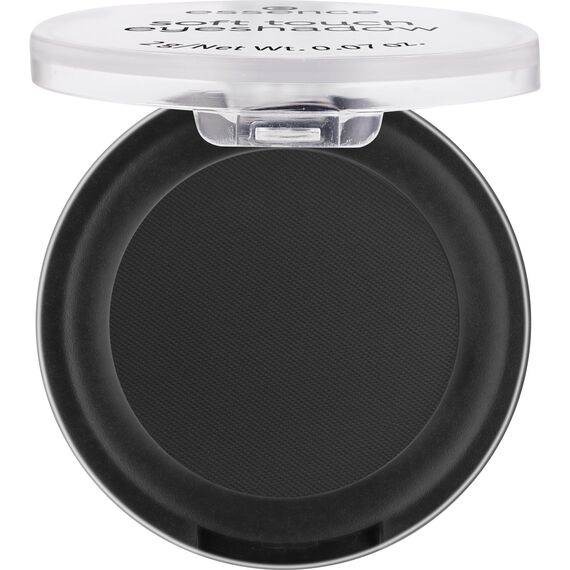 essence cosmetics soft touch eyeshadow,Lidschatten,Nr. 06 Pitch Black,schwarz,sofortiges Ergebnis,langanhaltend,Vitaminen,farbintensiv,vegan,Mikroplastik Partikel frei,Nanopartikel frei (2g)
