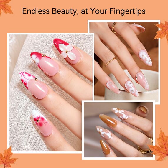 Makartt Blooming Gel Nagellack -15 ml Blühendes gel zum Verteilen Marmor Nagellack, Gelfarbe, Nageldesigns für DIY Blumen Tier Aquarell Magie Maniküre Kit