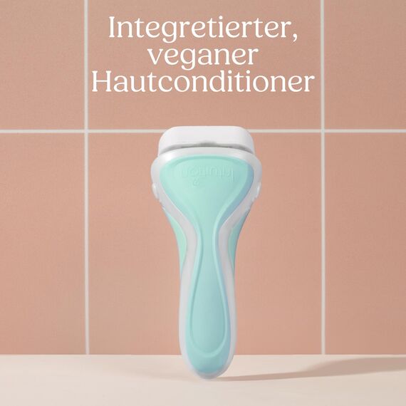Wilkinson Sword Intuition 2-in-1 Sensitive Care doppelschneidiger Rasier, Damenrasur, Hauch von Aloe vera,1 wiederverwendbarer Rasierer und 4 Klingen