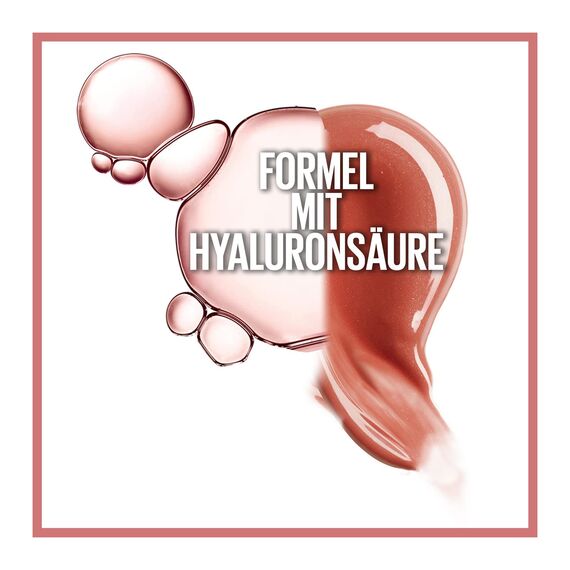 Maybelline New York Glänzender Lipgloss für voller wirkende Lippen, Feuchtigkeitsspendend, Mit Hyaluronsäure, Lifter Gloss, Farbe: Nr. 20 Sun (Nude), 1 x 5,4 ml
